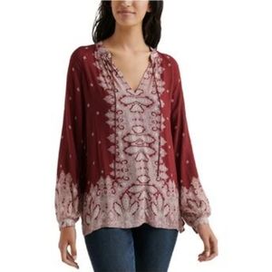 Lucky Brand Boho Flowy Top